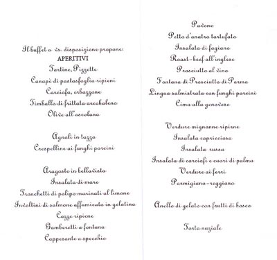 Ricevimento di Nozze: Scegliere il Menu Perfetto